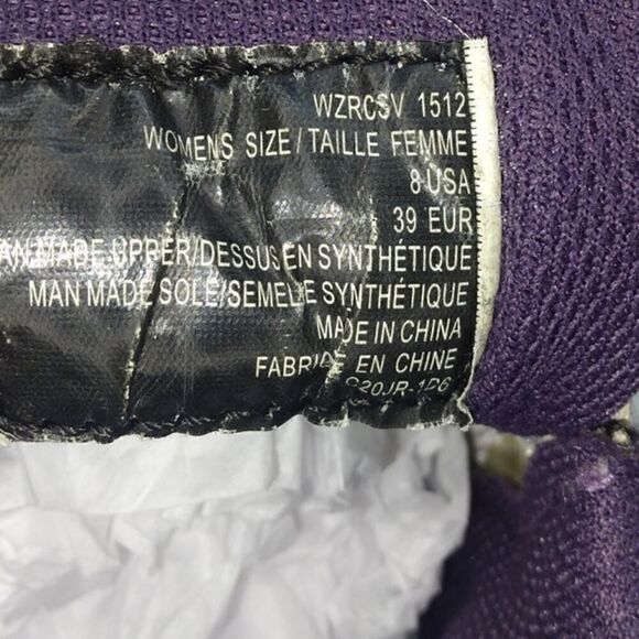 Lugz Z-Rocs Womens Pre-owned White & Purple Fashion Sneakers - sz. 8 - Picture 6 of 6